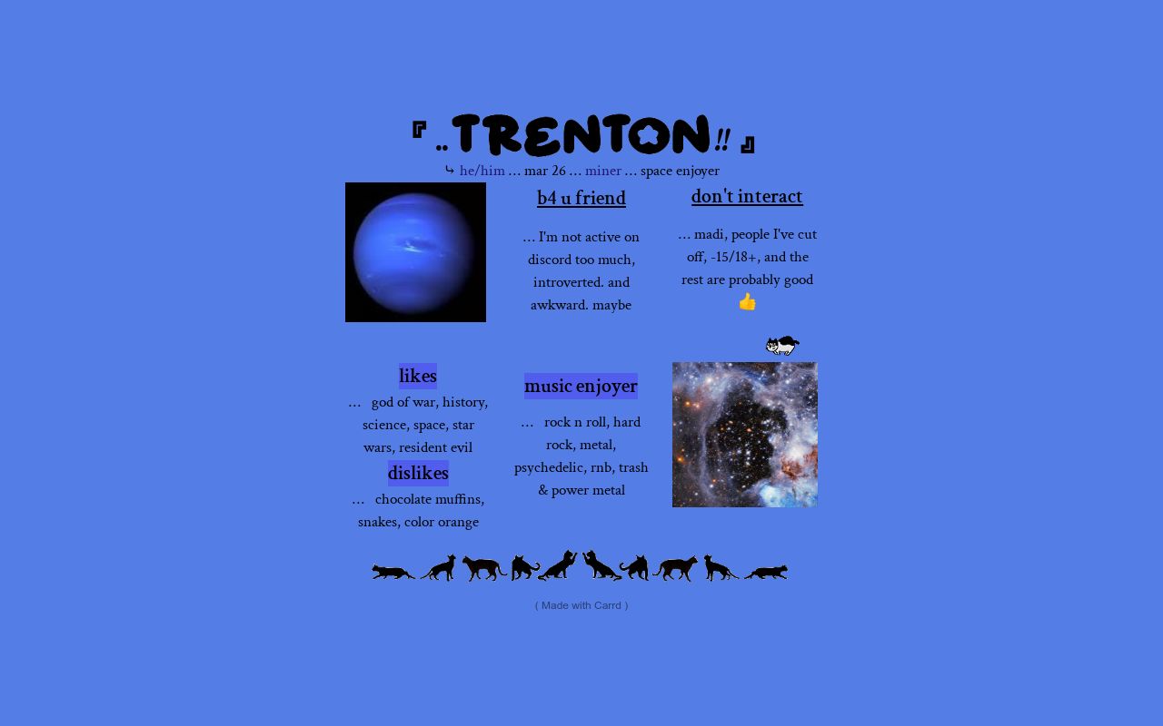 Carrd profile picture for @tendonitis